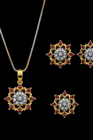Luxury Gemstones Rosette Set