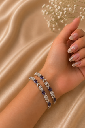Purple Zircon Bangles