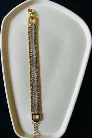 Triple layered bracelet