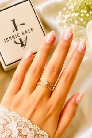 Solitaire & Chain Stack Ring