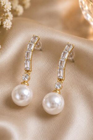 Rhinestones Pearl Drops