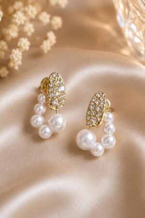 Handmade Pearl Hoops