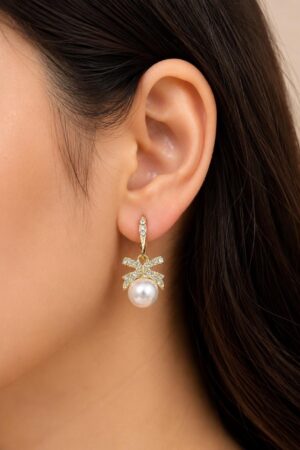 Pearls bow drops
