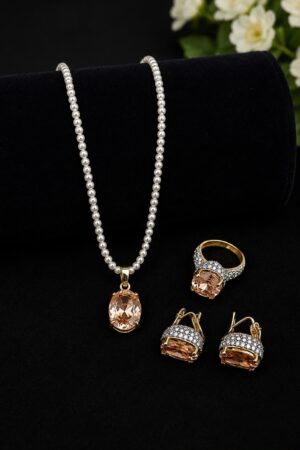 Peach Glow Pearl Set