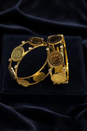 Gold plated Coin bangles