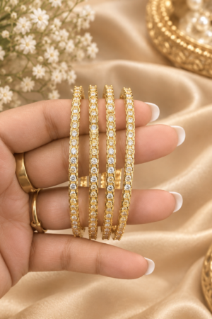 Aurum Zircon Bangles