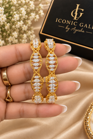 Gold Plated looped Bangles
