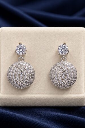 1 Carat Zircon Loop earrings